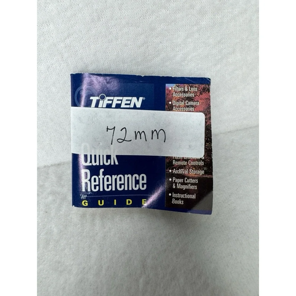 Tiffen 72mm 80A‎ Color Conversion Camera Lens Filter 7280A With Vintage Manuals